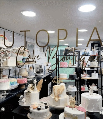 Glutopia cake boutique interior