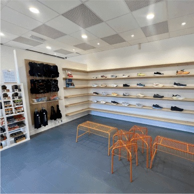 About the Run shoe wall
