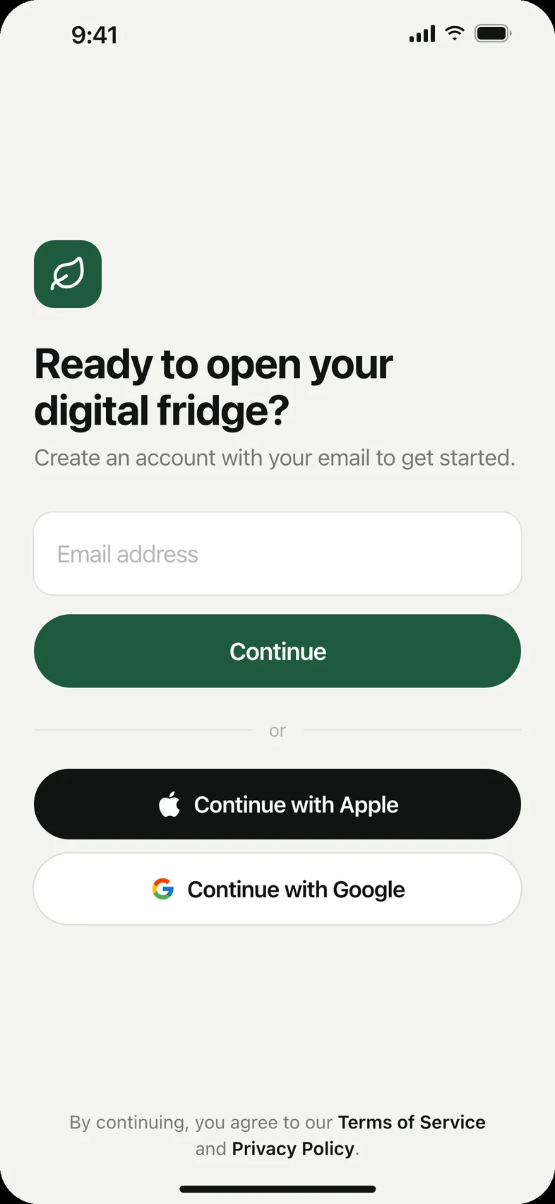 Sign up