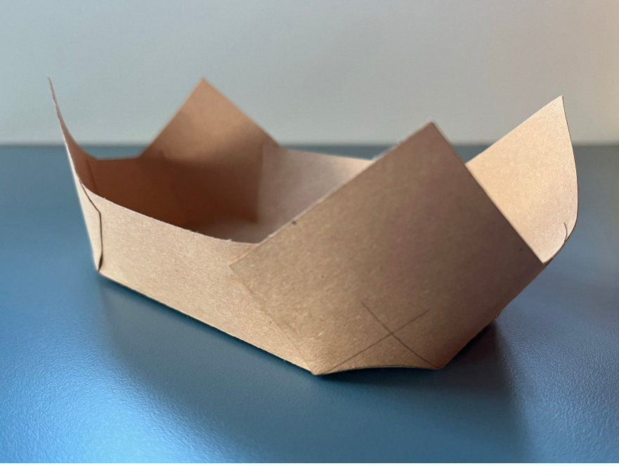 Folded paper packaging experiment 3