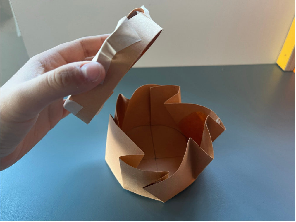 Folded paper packaging experiment 7