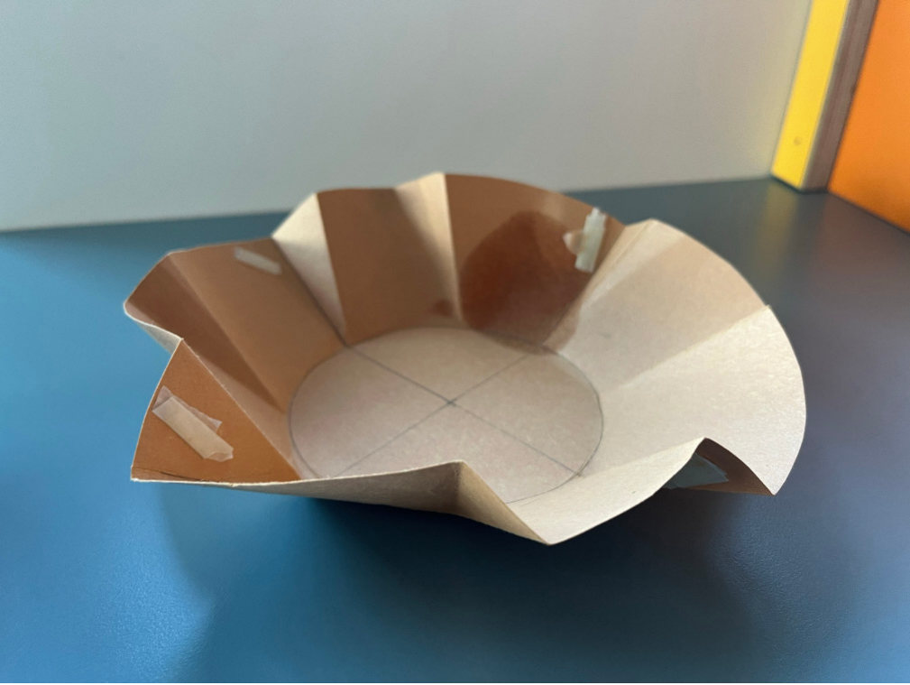 Folded paper packaging experiment 8