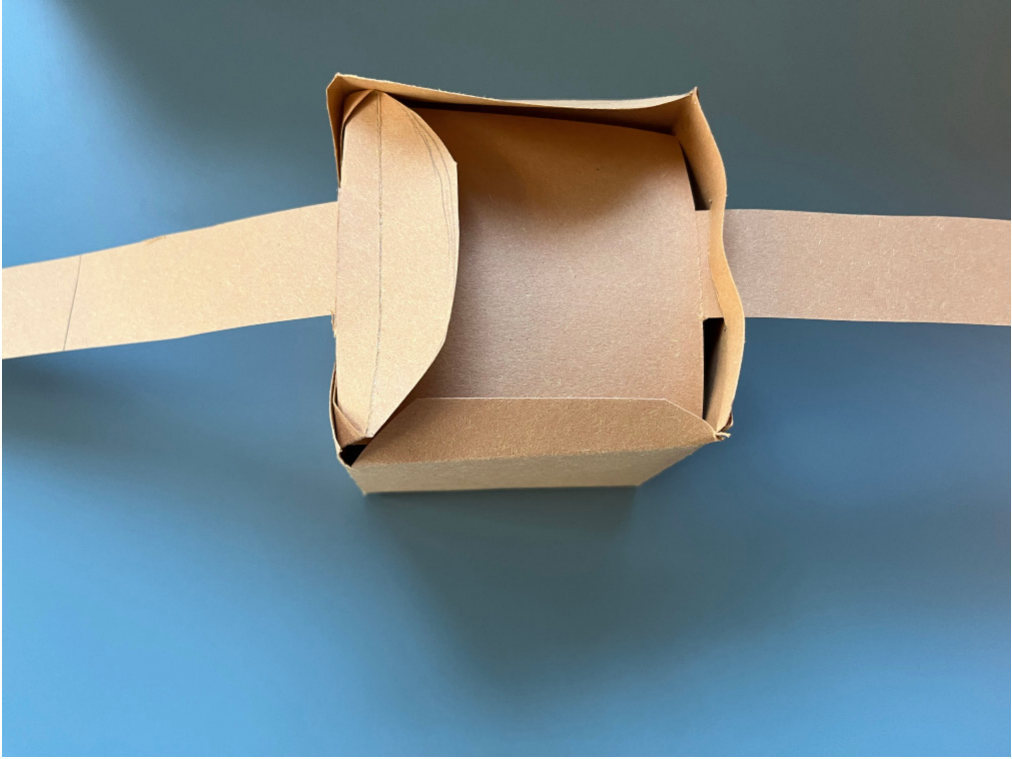 Folded paper packaging experiment 9