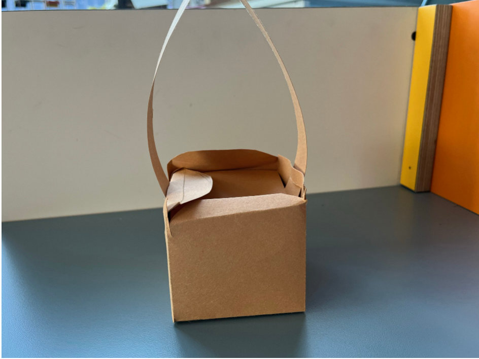 Folded paper packaging experiment 10