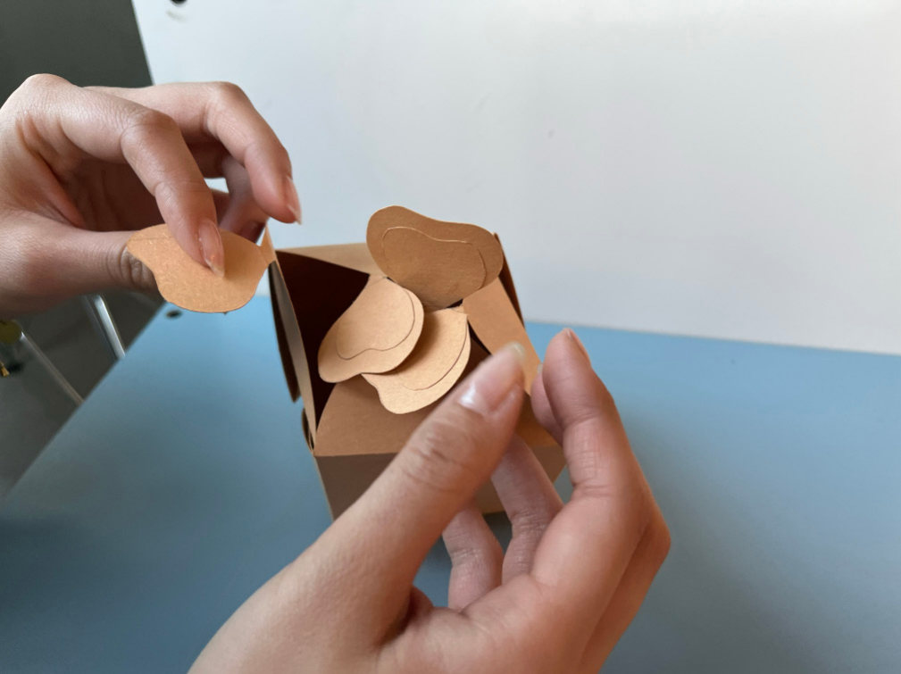 Folded paper packaging experiment 13