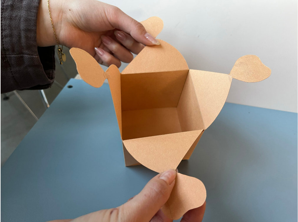 Folded paper packaging experiment 14