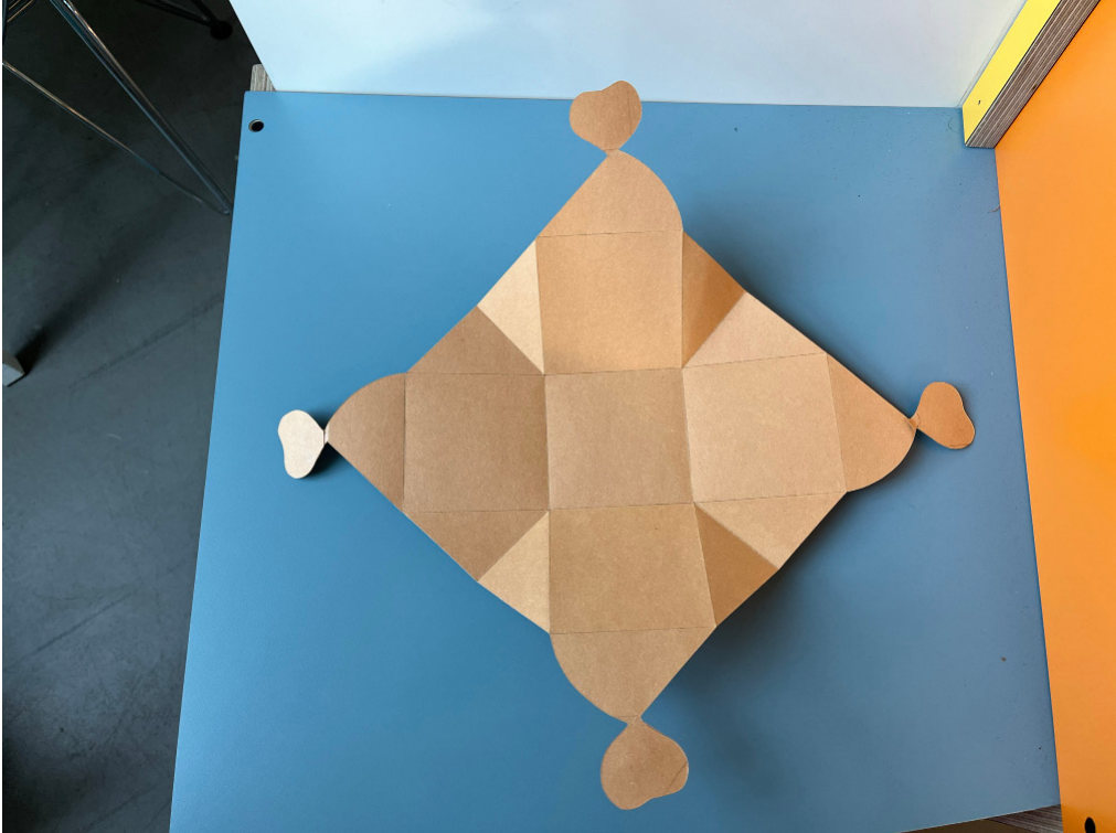Folded paper packaging experiment 15