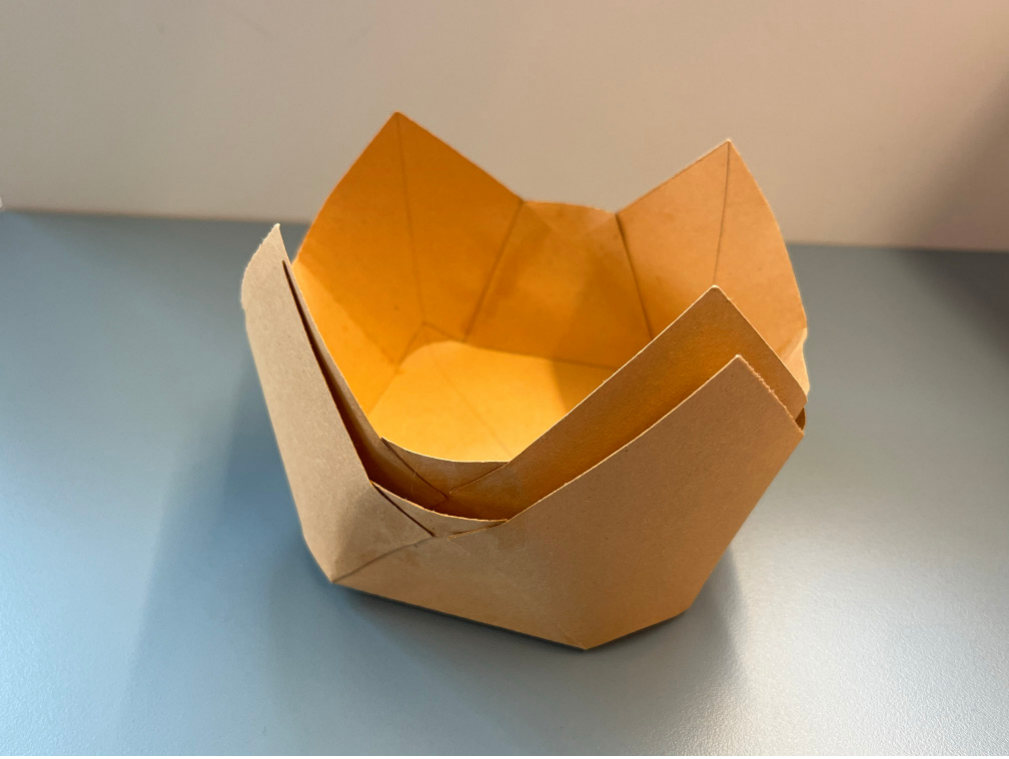 Hexagonal container and lid development 1