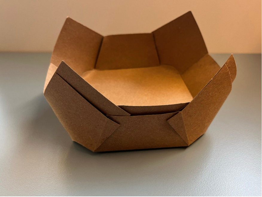 Hexagonal container and lid development 3