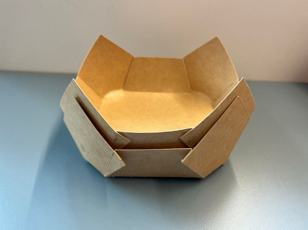 Hexagonal container and lid development 13
