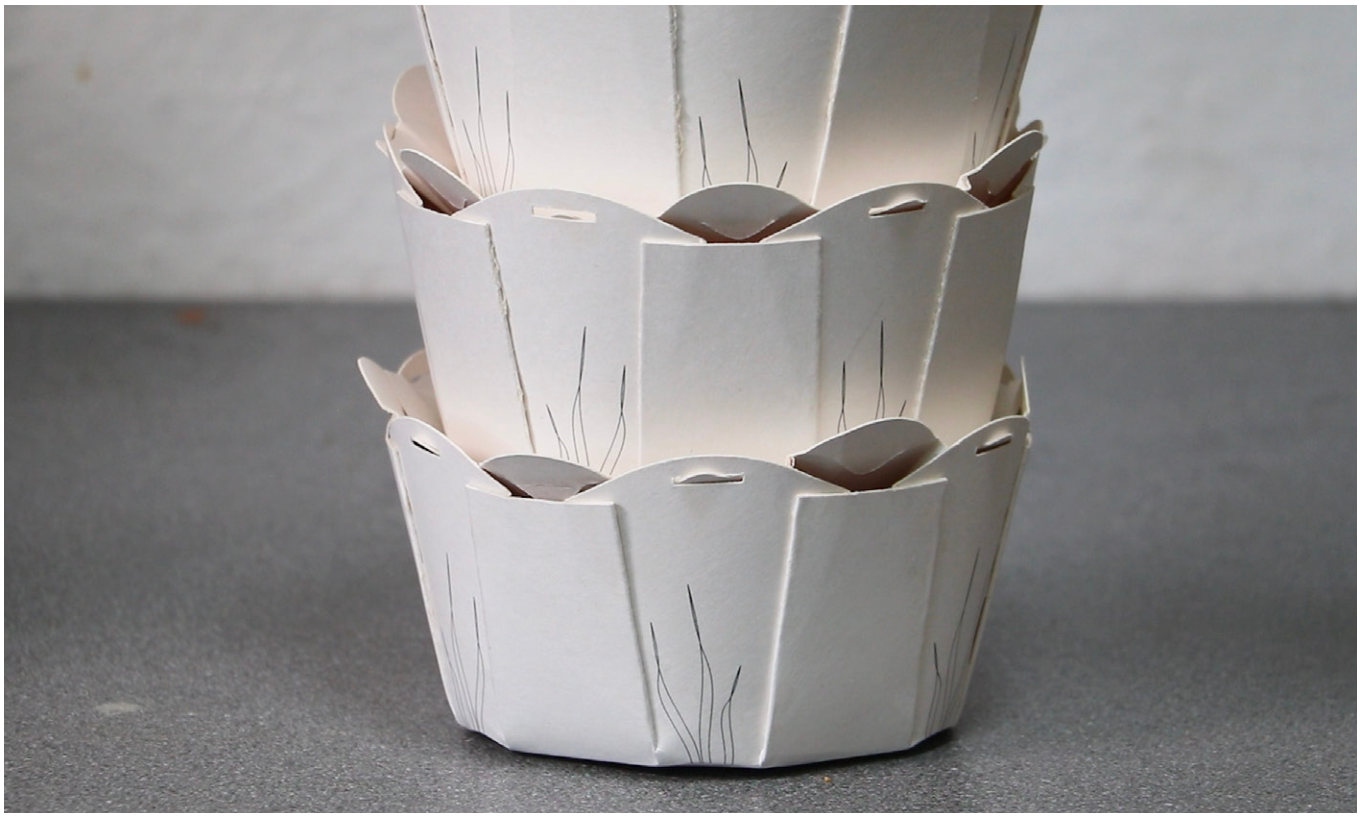 Nelumbo bowls stacked inside one another