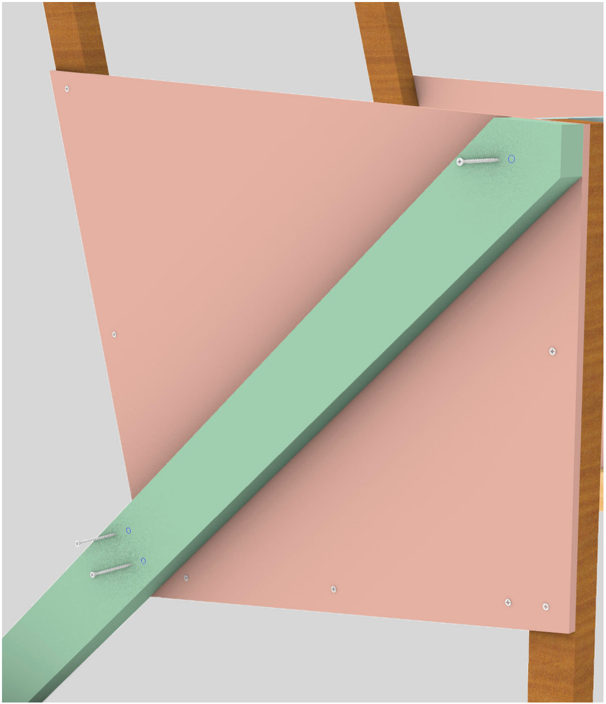 Assembly step 6: 2 sides × (3 × 35 mm)