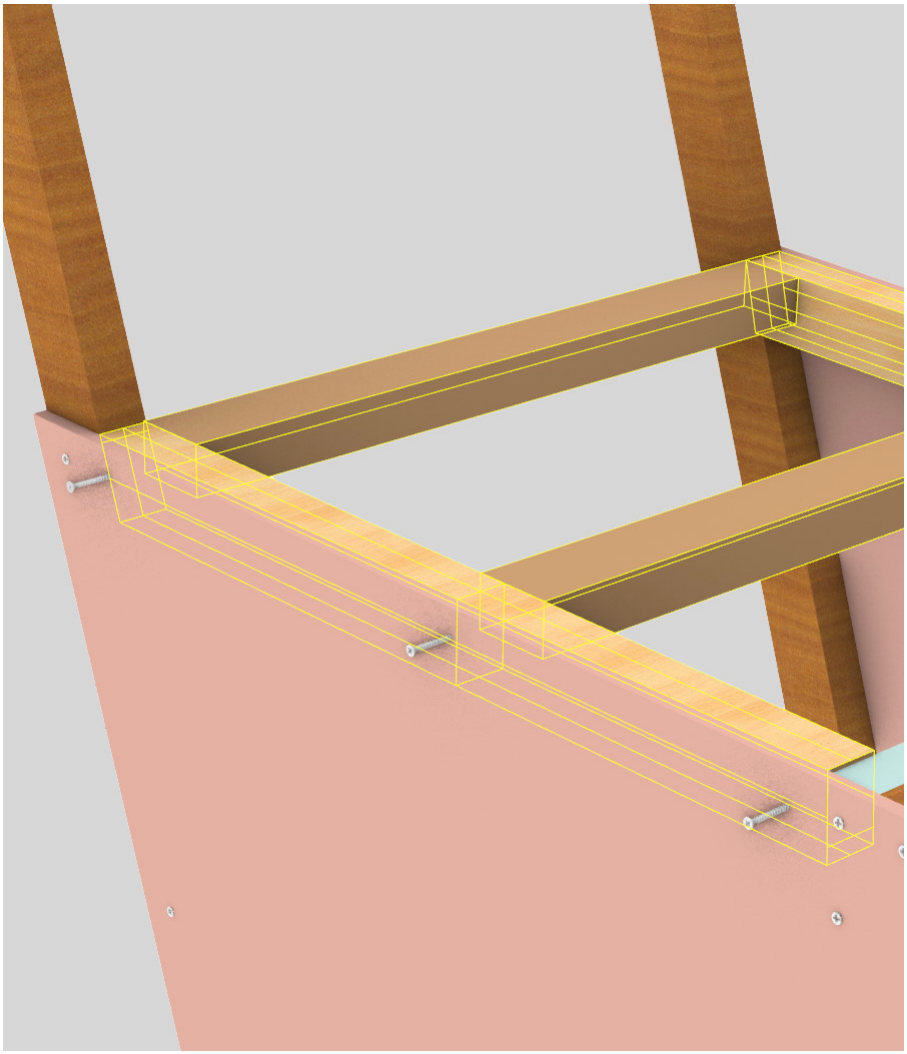 Assembly step 8: 2 sides × (2 × 40 mm) + 2 sides × (1 × 20 mm)
