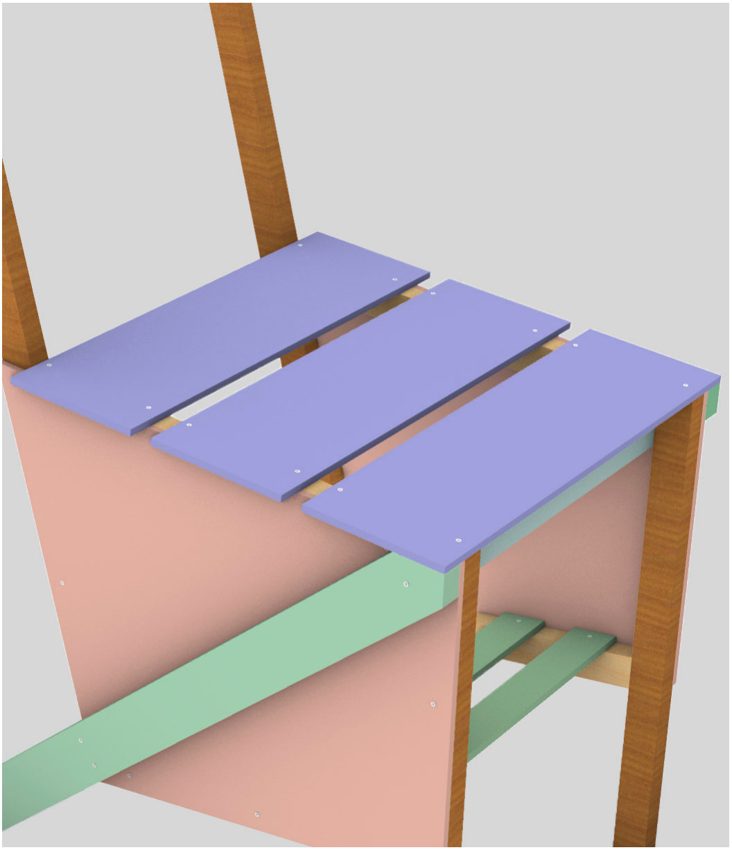 Assembly step 9: 3 panels × (4 × 25 mm)