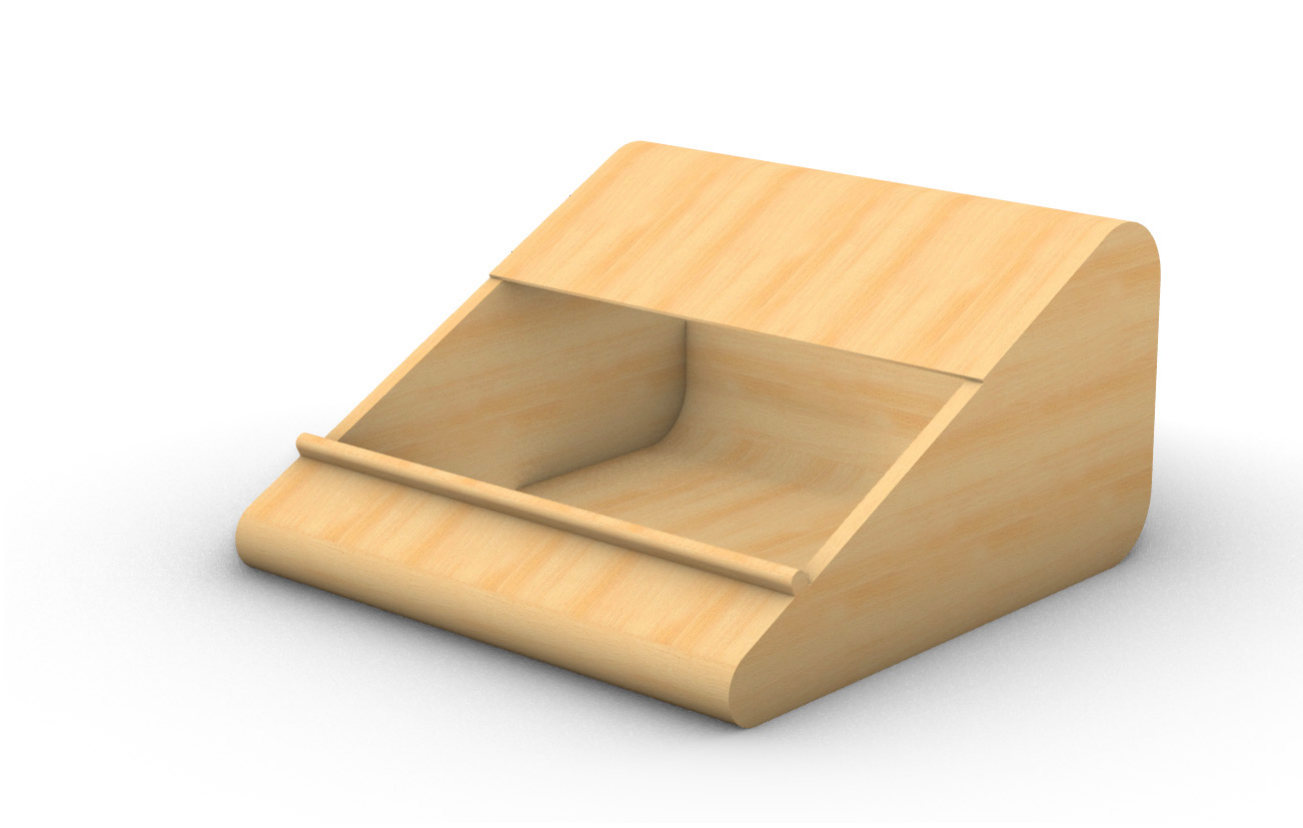 CAD iteration 1 of the stand’s storage layout