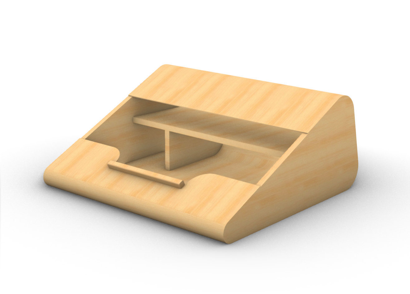 CAD iteration 2 of the stand’s storage layout